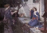 John William Waterhouse The Annunciation painting